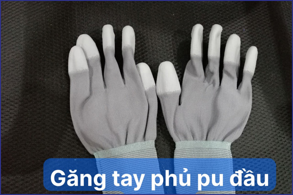 Găng Tay Phủ PU Đầu Ngón